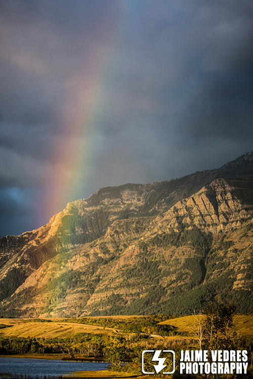 Rainbow in Waterton Lakes National Park